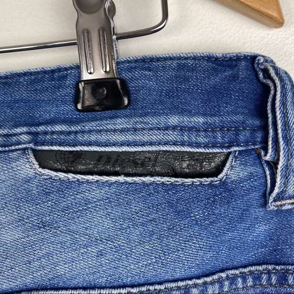 Diesel Safado 32 X34 Jeans Slim Straight Blue Denim Button Fly Distressed - Picture 7 of 11